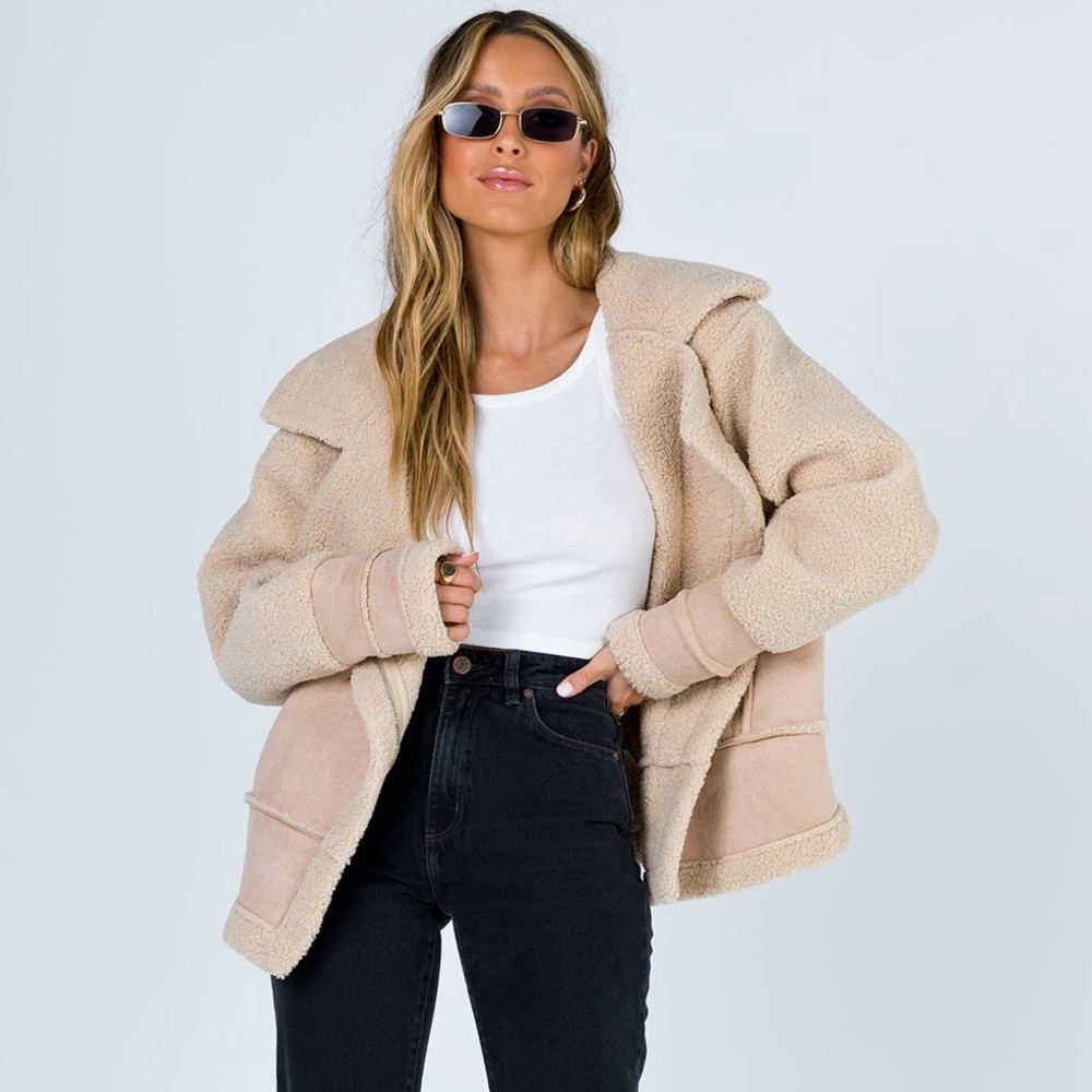 Princess Polly ‘Moondance’ Jacket in Beige